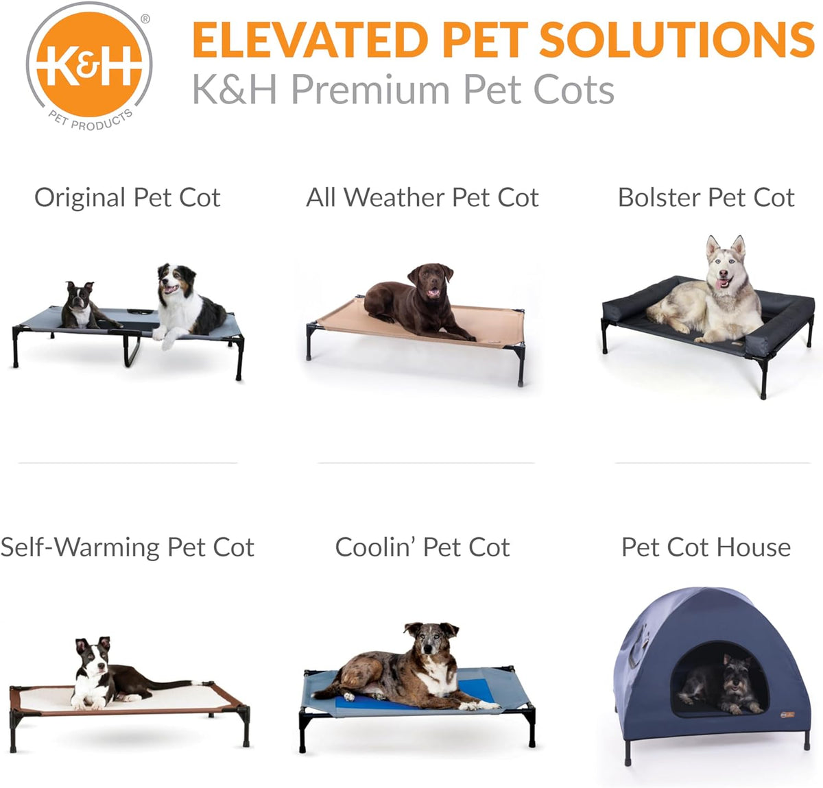 K&H Outdoor Elevated Dog Bed for Small & Medium Pets, Chocolate, 32X25In