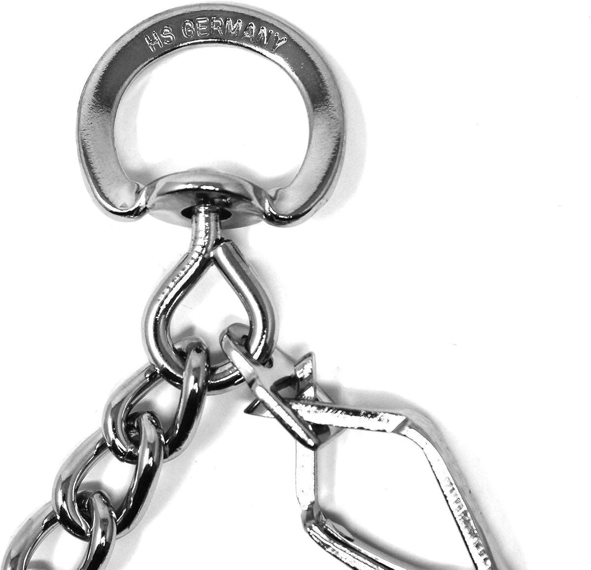 Premium Chrome Plated Steel Dog Training Prong Collar with Quick Release Snap - 23In (58Cm) X 3.2Mm, Fits Neck Sizes Up to 19 Inches