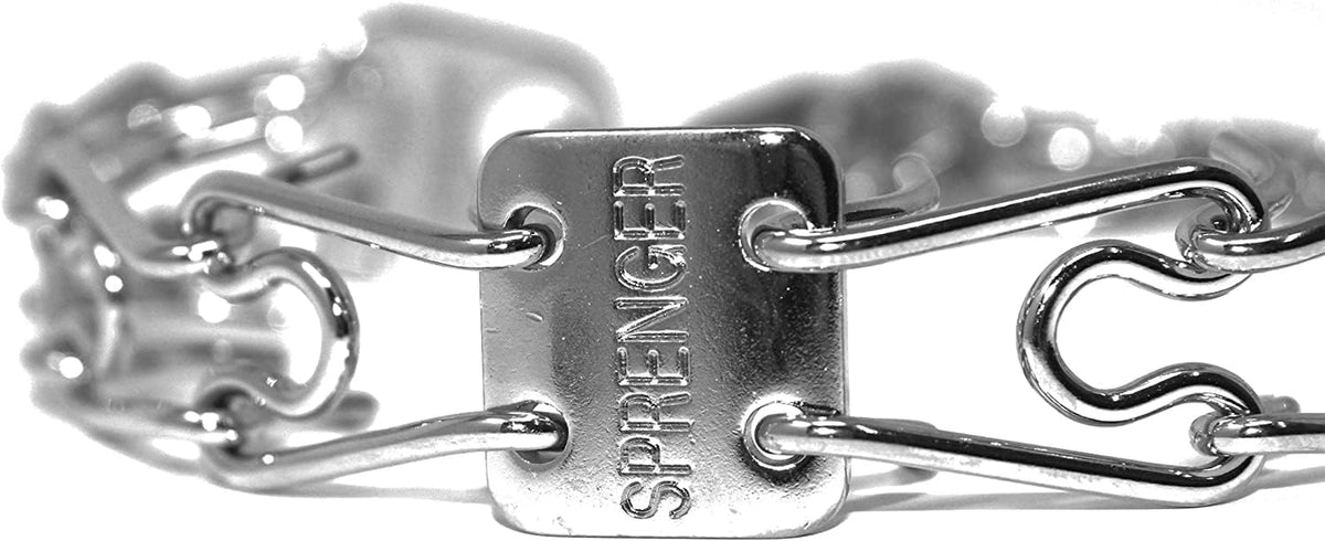 Premium Chrome Plated Steel Dog Training Prong Collar with Quick Release Snap - 23In (58Cm) X 3.2Mm, Fits Neck Sizes Up to 19 Inches