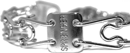 Premium Chrome Plated Steel Dog Training Prong Collar with Quick Release Snap - 23In (58Cm) X 3.2Mm, Fits Neck Sizes Up to 19 Inches