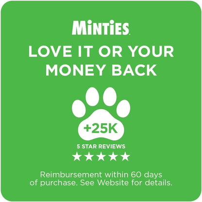 Mint Dental Chews for Dogs, Medium Breeds 25-50 Lbs, 20 Count