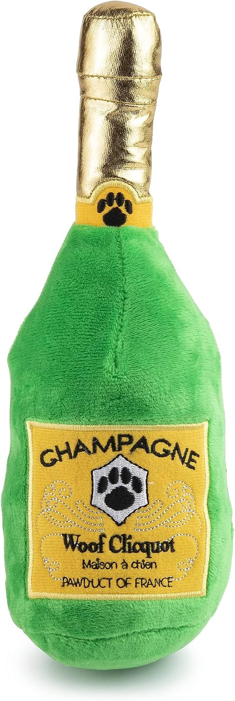Woof Clicquot Classic Plush Dog Toy Wine Parody Chew Toys