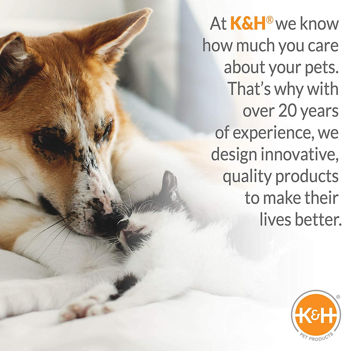 K&H Bucket Booster Dog & Cat Car Seat - Cozy Tan Booster for Small Pets