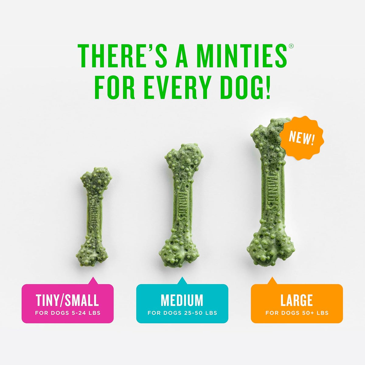Mint Dental Chews for Dogs, Medium Breeds 25-50 Lbs, 20 Count