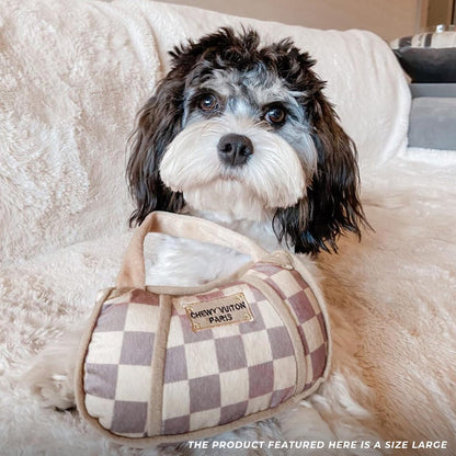 Chewy Vuiton Handbag Plush Dog Toy, Designer Parody Toy