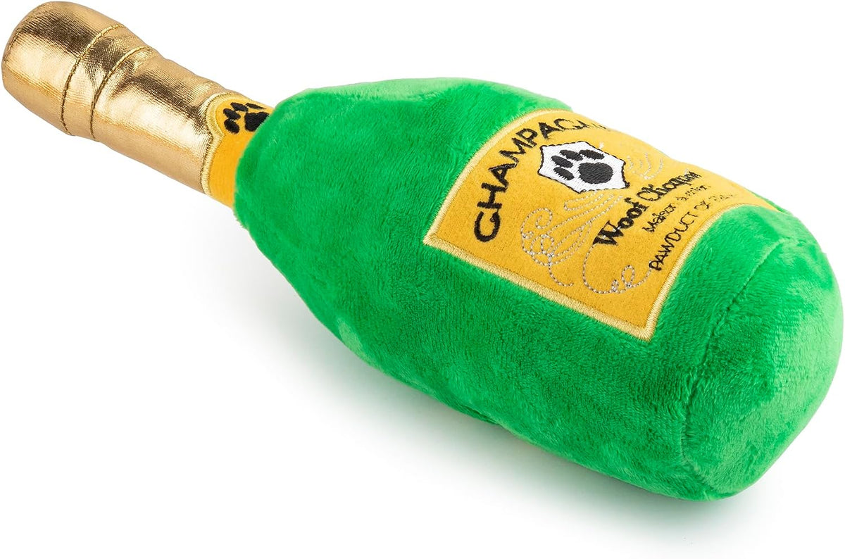Woof Clicquot Classic Plush Dog Toy Wine Parody Chew Toys