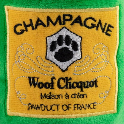 Woof Clicquot Classic Plush Dog Toy Wine Parody Chew Toys
